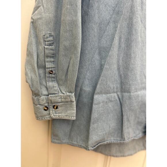 Vintage 2XL Most Wanted Chile Pepper Men’s Denim Shirt Excellent Condition - Picture 4 of 10